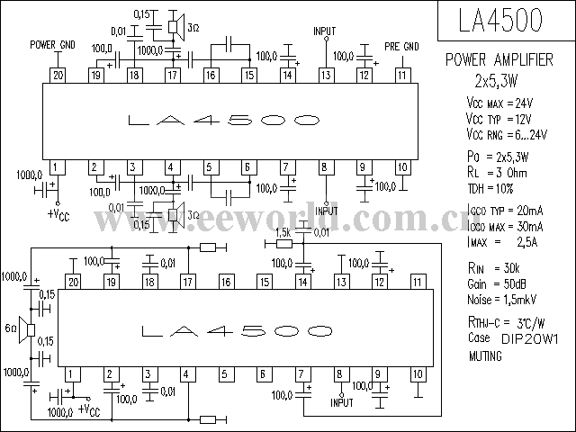 LA4500功放电路