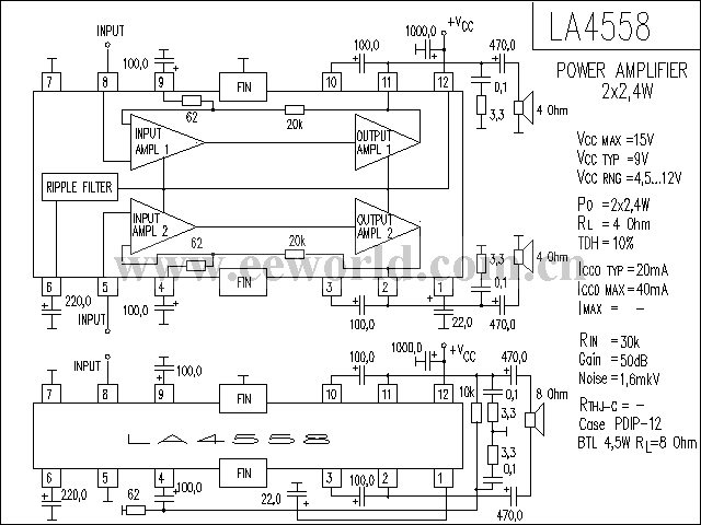 LA4558功放电路