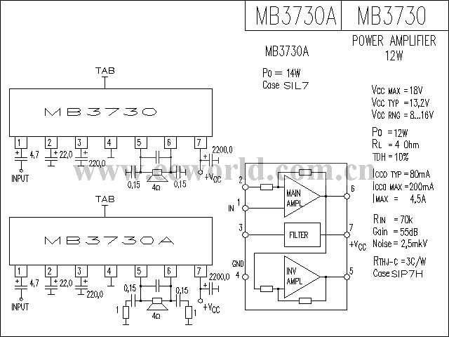 MB3730功放电路