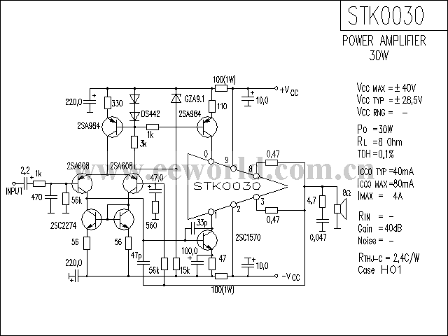 STK0030功放电路