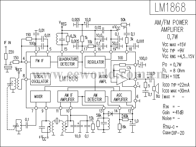 LM1868功放电路