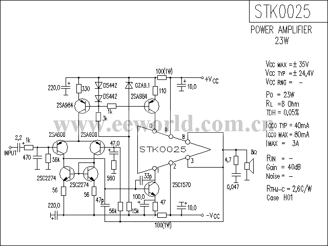 STK0025功放电路