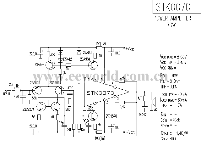 STK0070功放电路