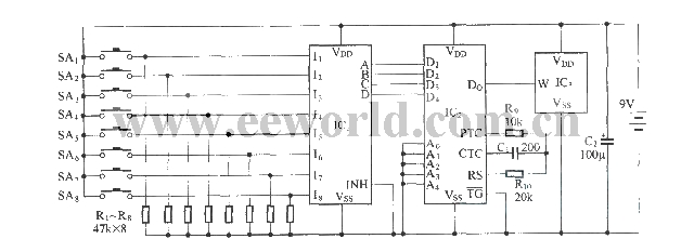 Ceiling fan wireless remote control circuit