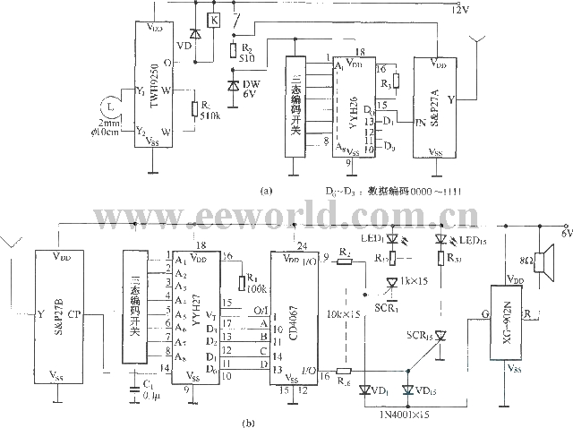 Microwave detection radio alarm (S%26P27)