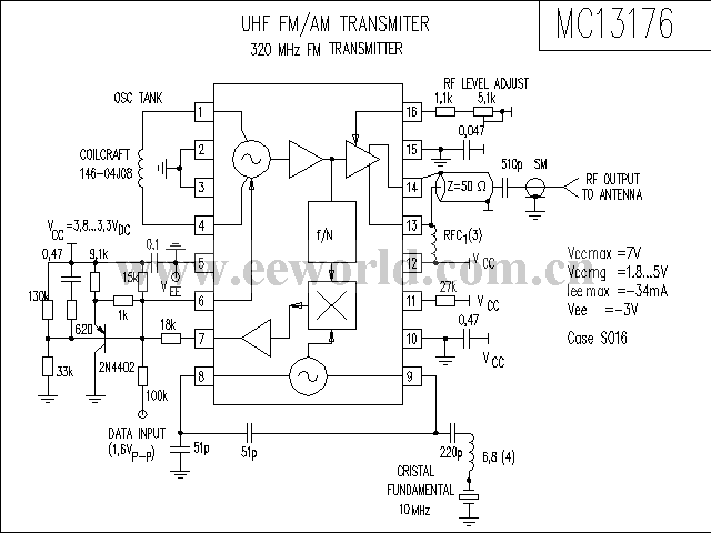 MC13176 receiving circuit