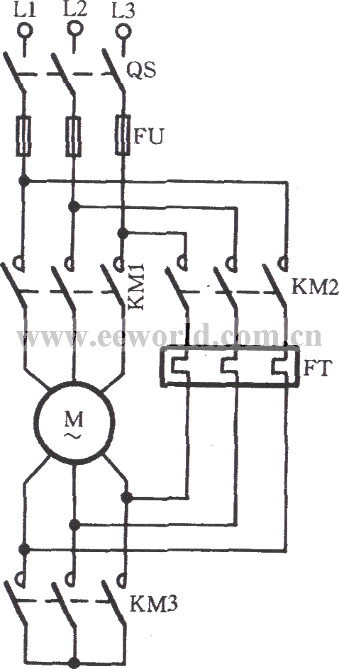 Y-△ main circuit not used in Y start of thermal relay