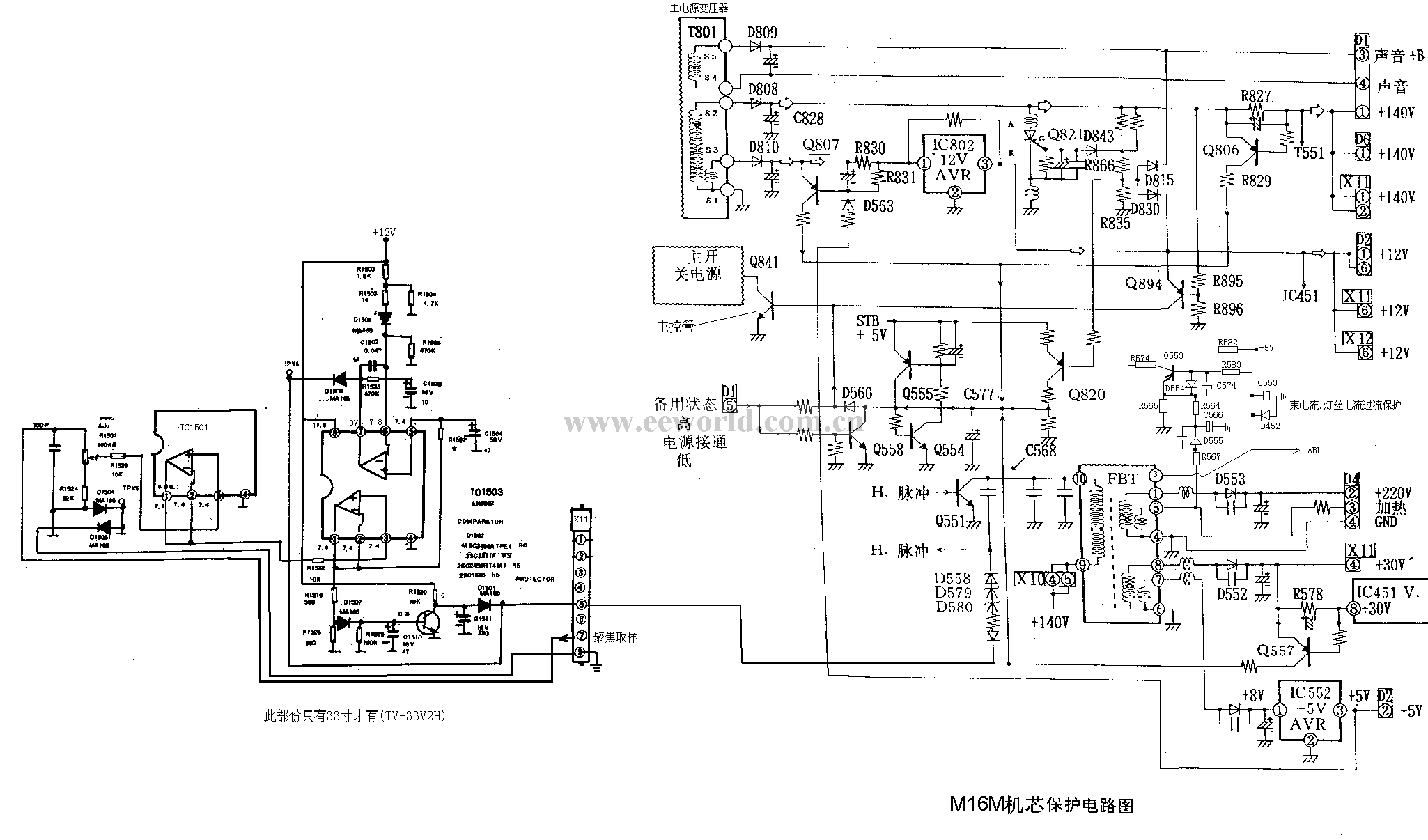 Roxy M16M movement protection circuit