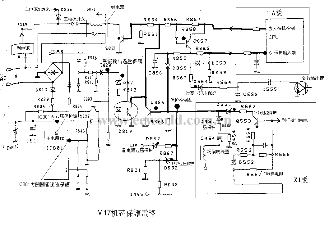 Roxy M17 movement protection circuit