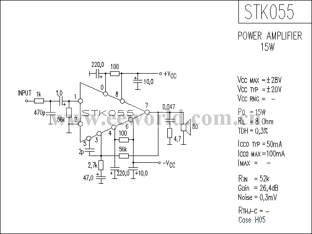 STK055功放电路