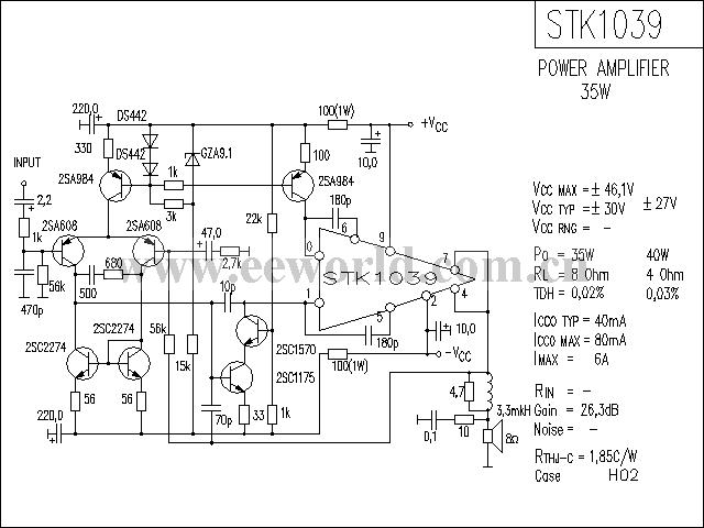 STK1039功放电路