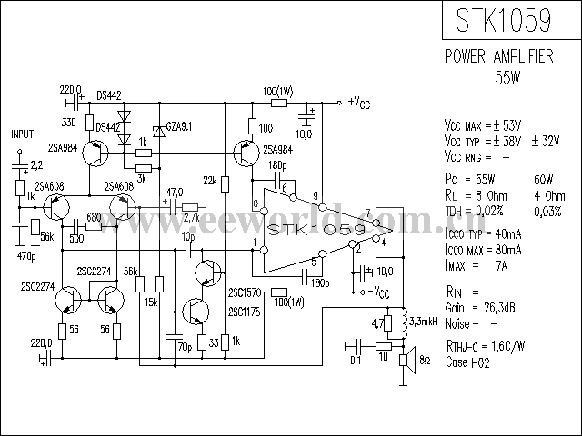 STK1059功放电路