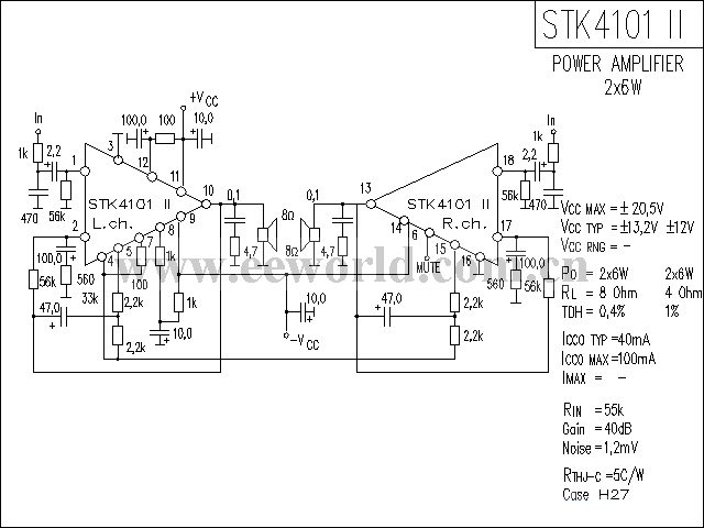 STK4101-2功放电路