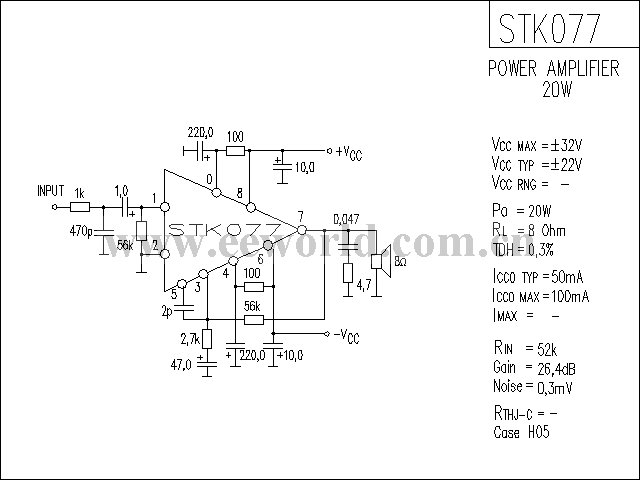 STK077功放电路