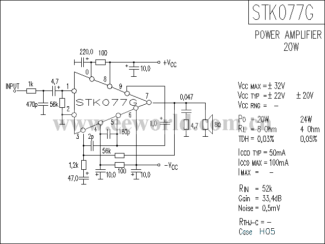 STK077G功放电路