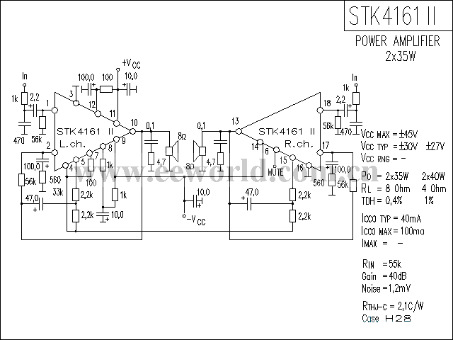 STK4161-2功放电路