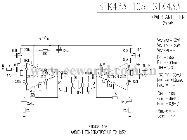 STK433功放电路