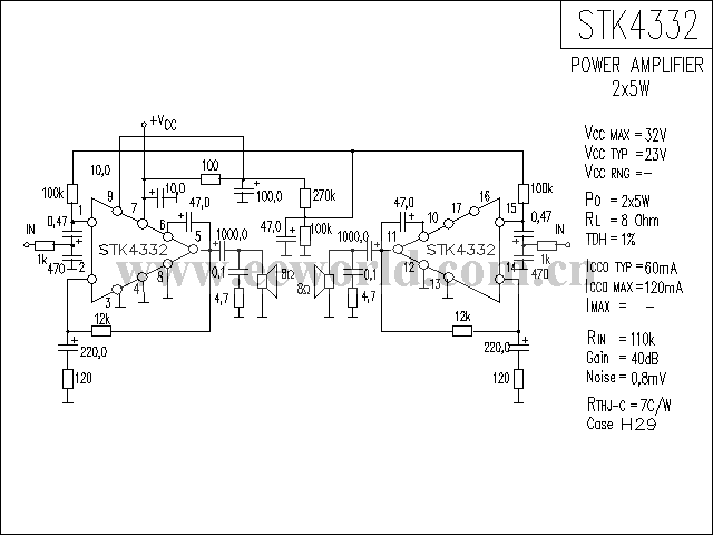 STK4332功放电路