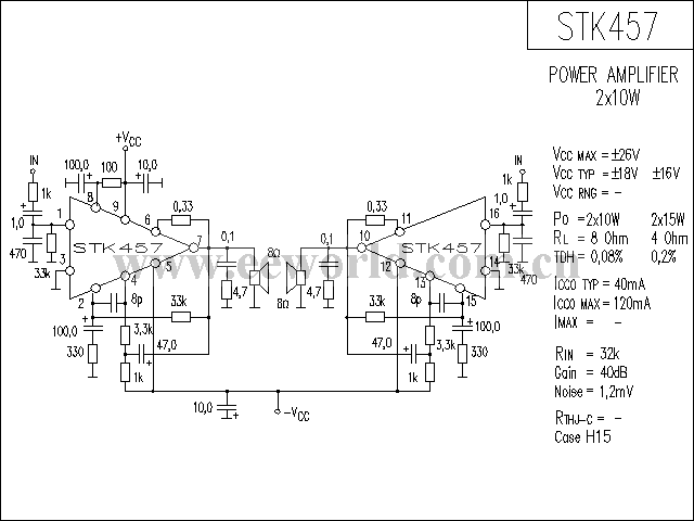 STK457功放电路