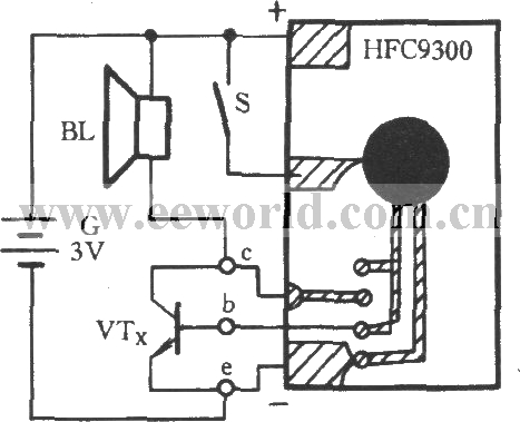 Transistor working performance quick test circuit