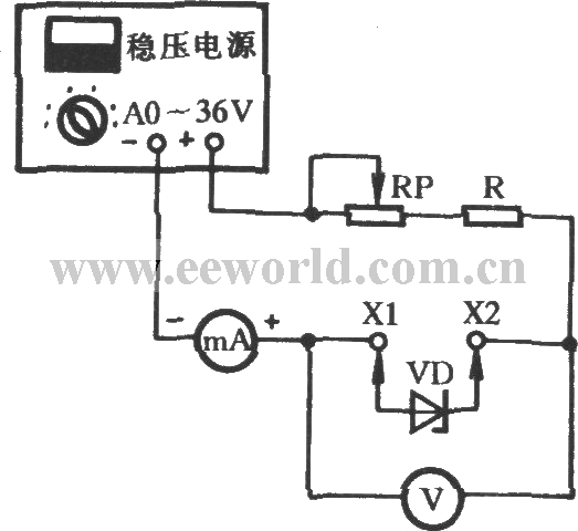 Thyristor working performance quick test circuit