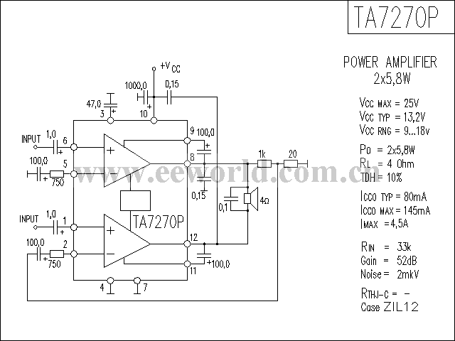 TA7270P功放电路