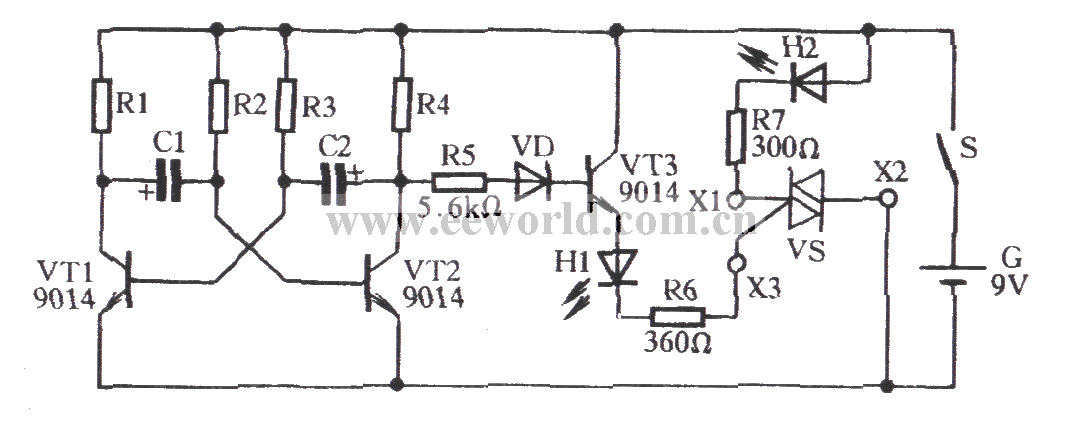 Zener diode working performance quick test circuit