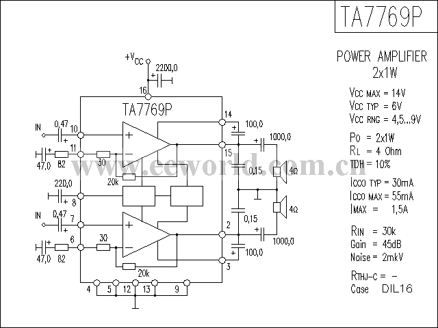 TA7769P功放电路