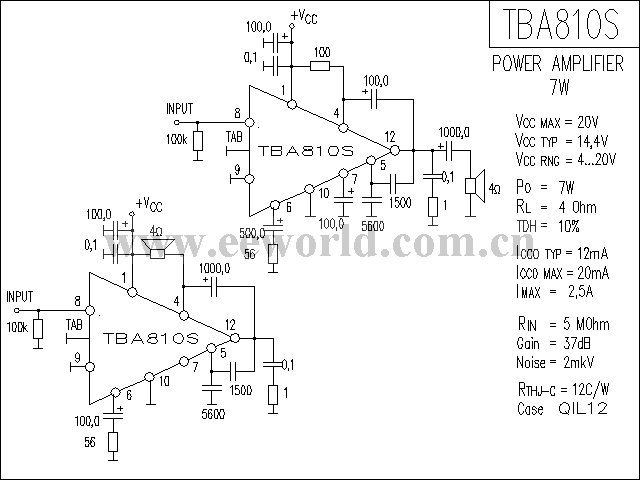 TBA810S功放电路