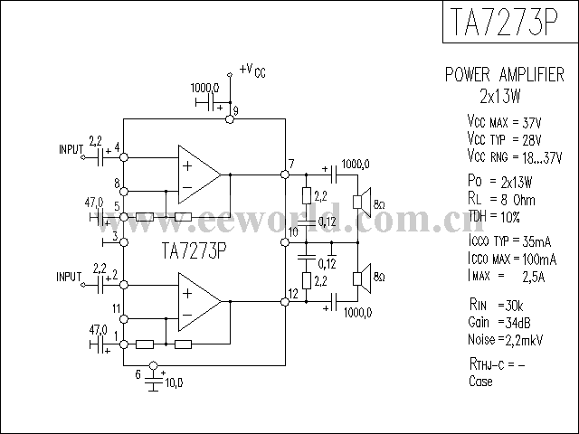 TA7273P功放电路