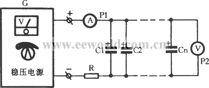 Aluminum electrolytic capacitor aging circuit