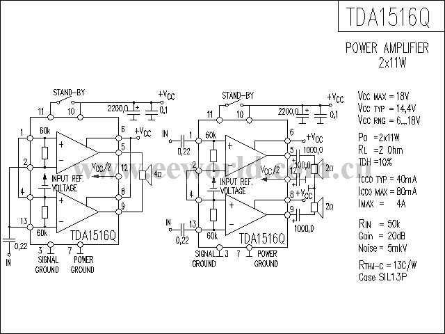 TDA1516Q功放电路