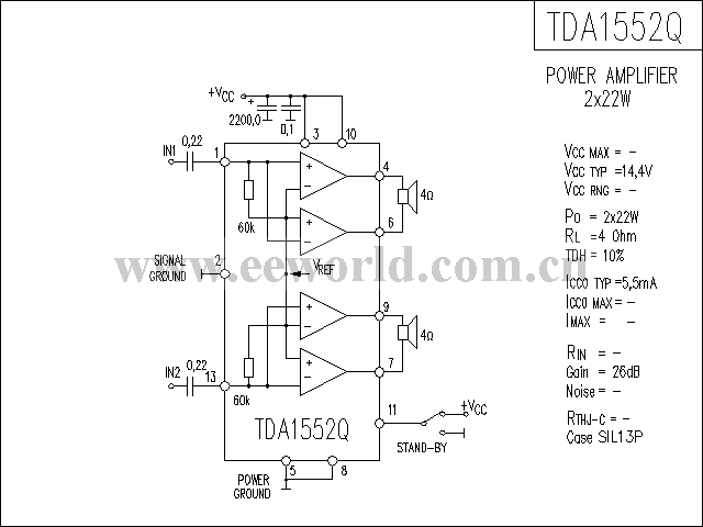 TDA1552Q功放电路