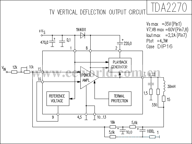 TDA2270功放电路