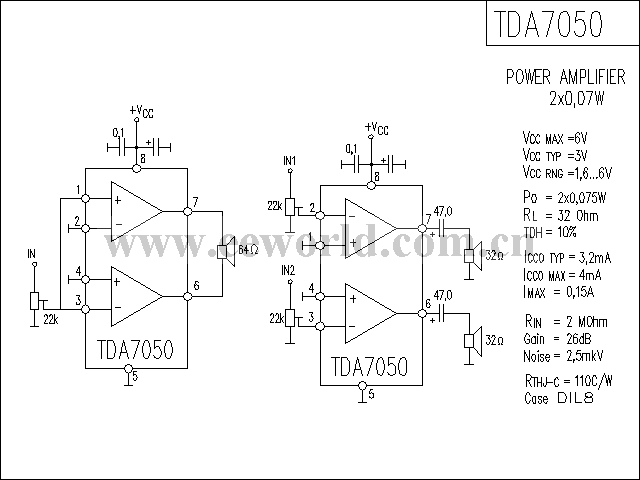 TDA7050功放电路