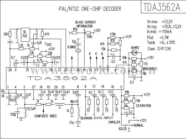 TDA3562A功放电路