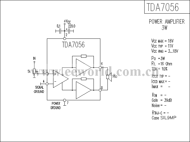 TDA7056A功放电路