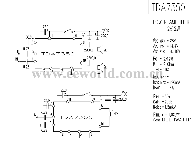 TDA7350功放电路