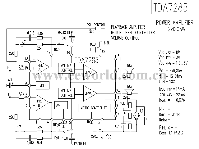 TDA7285功放电路