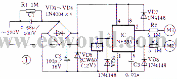 Five examples of touch switch circuits