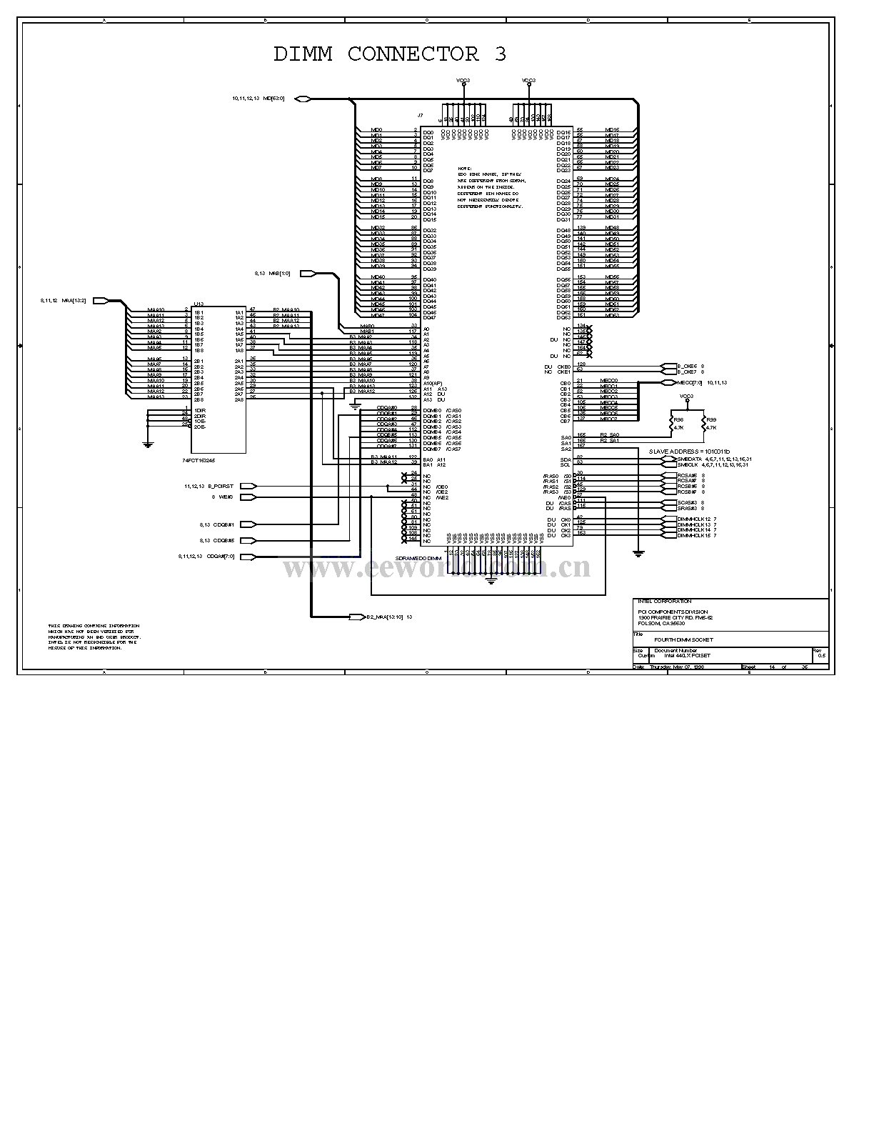 电脑主板电路图 440LX_14