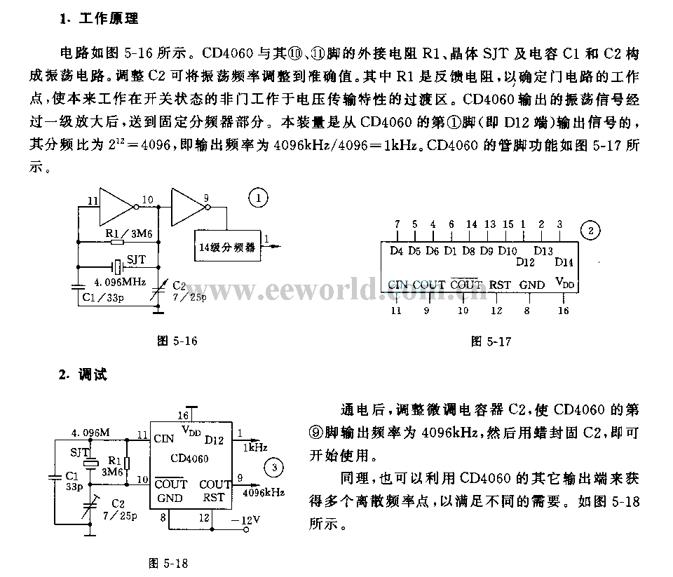 Standard square wave signal source circuit