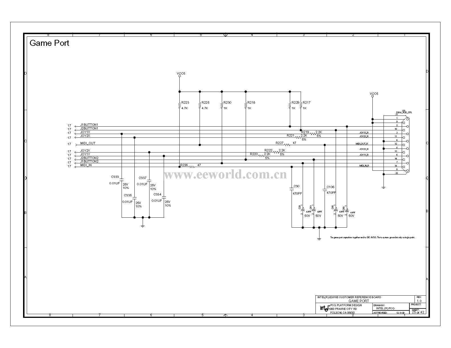 Computer motherboard circuit diagram 815 3_25