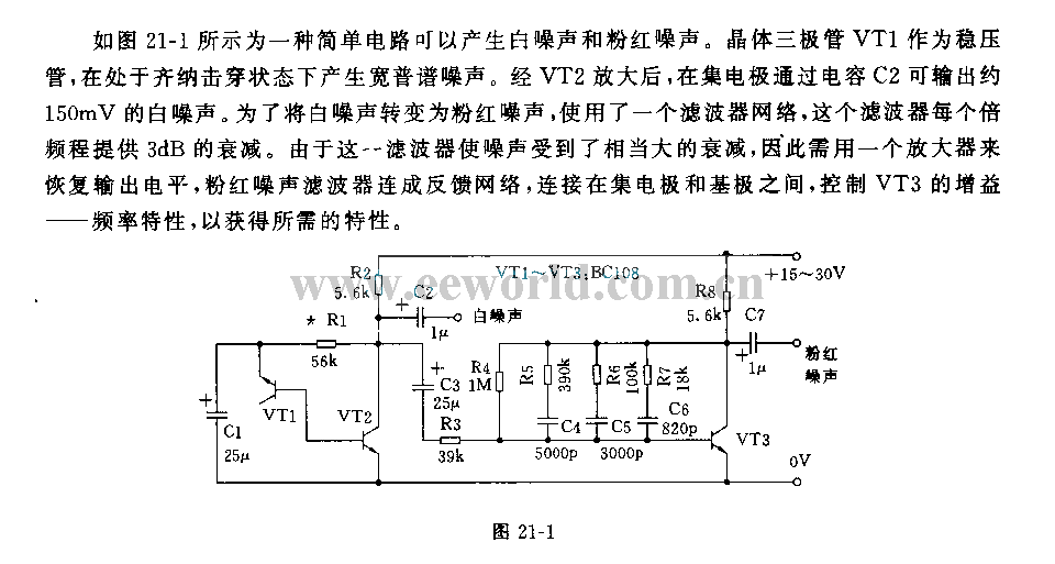 audio noise generator circuit