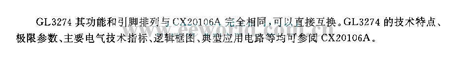 CL3274 (电视机)红外线遥控接收前置放大电路