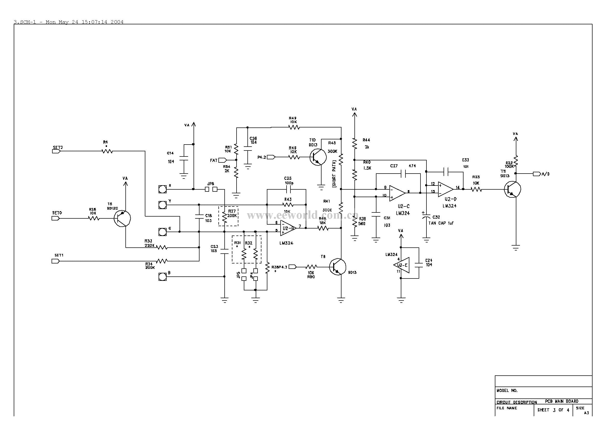 Circuit diagram: Fat analyzer circuit schematic_page_3