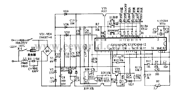 Rice cooker circuit diagram 02