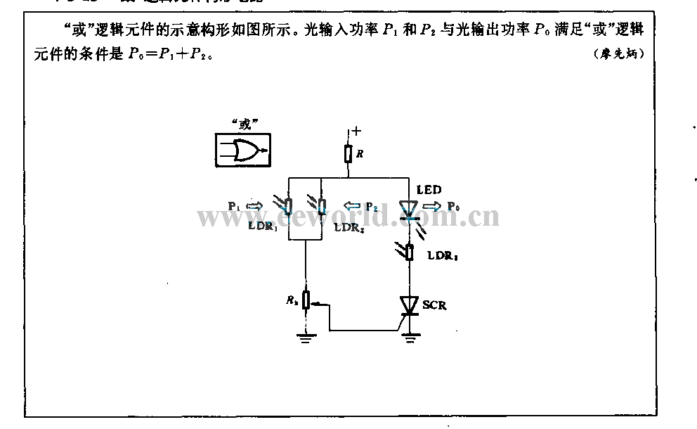 “或”逻辑元件构形电路