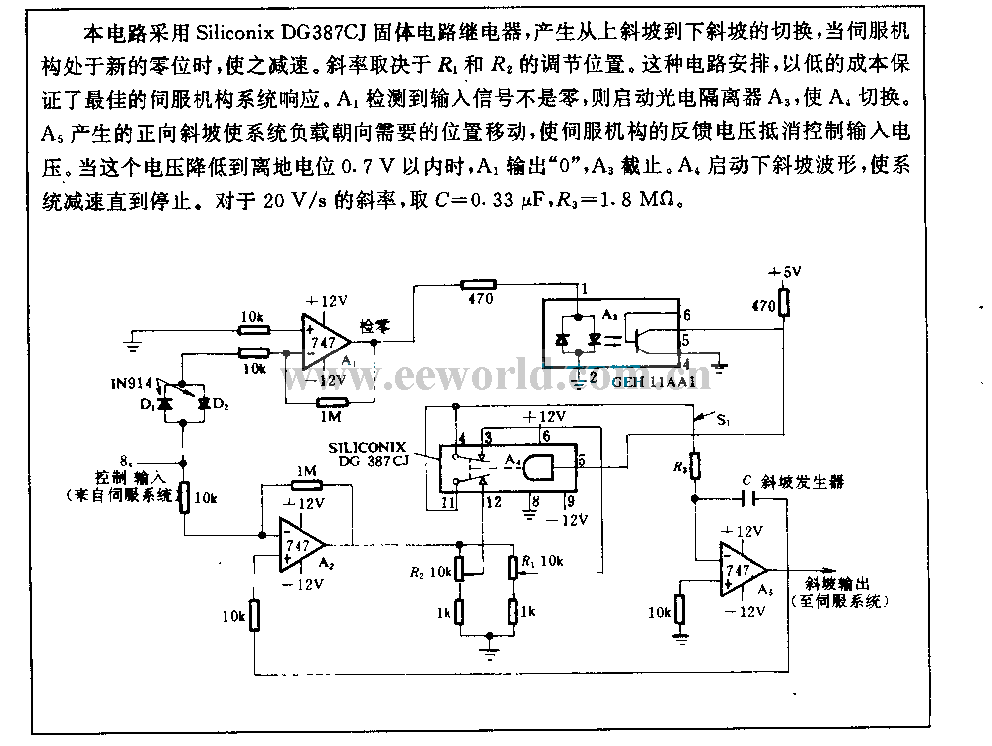 Up/down slope control circuit