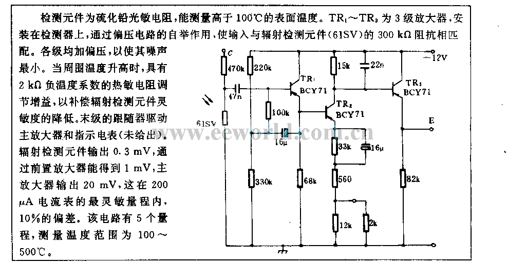 辐射温度计电路